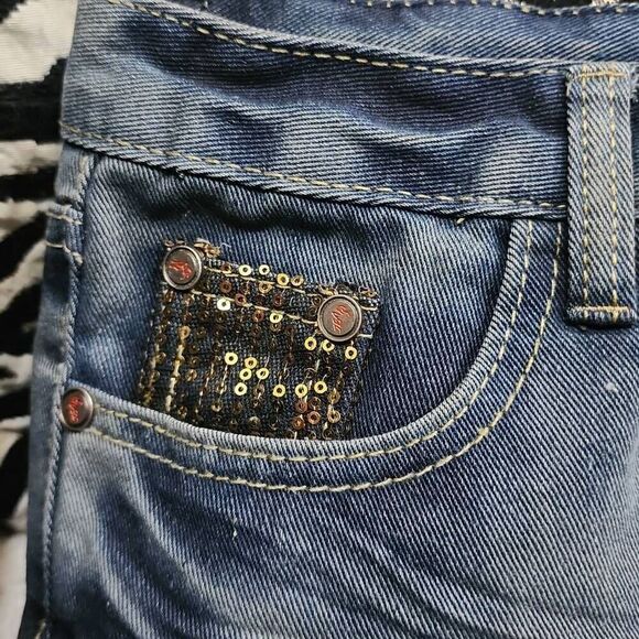 Y2K CLASSIC MICRO DENIM SKIRT SIZE 28 - Picture 2 of 9